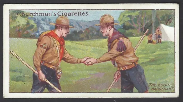 Churchman - Boy Scouts, 3Rd Series (Brown) - #8 The Scout's Handshake And Salute