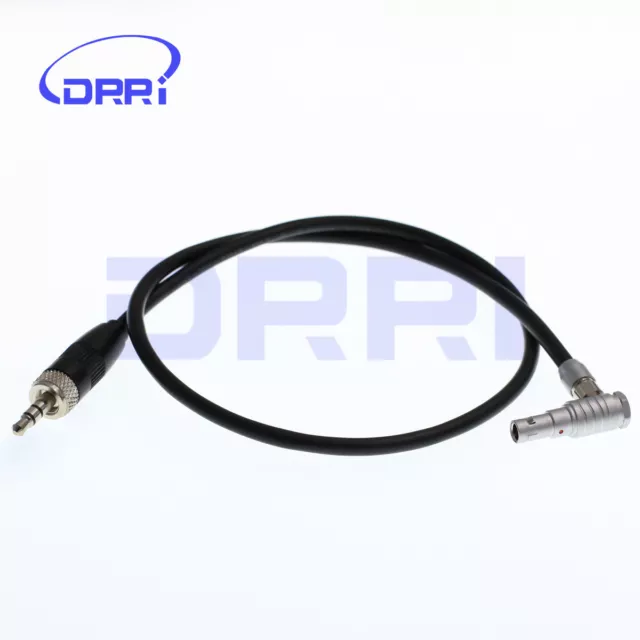 Right angle 00B 5 Pin to Lock 3.5mm TRS Jack ARRI mini Audio Cable for Sony D11