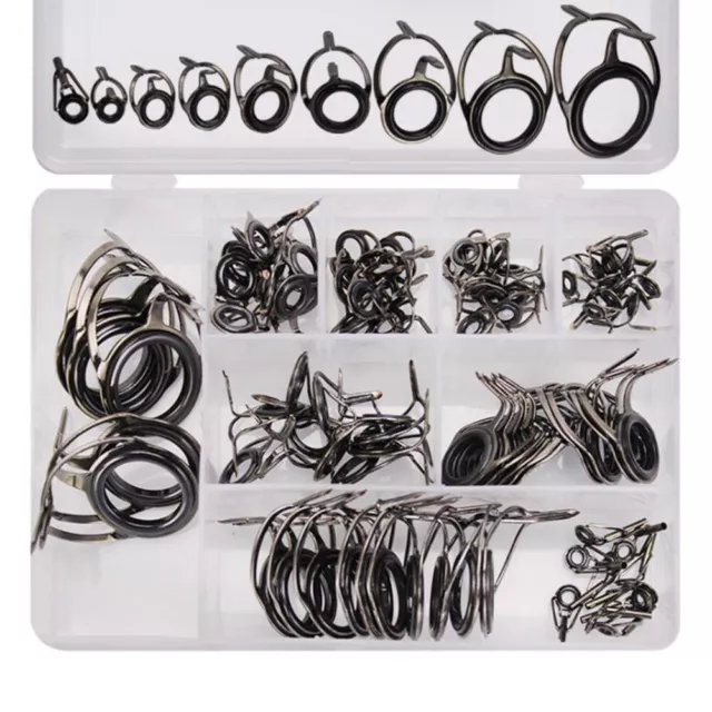 Sea Fishing Rod Pole Guide Tip Top Ring Eye Repair Kit 75/85 Pcs High Quality UK