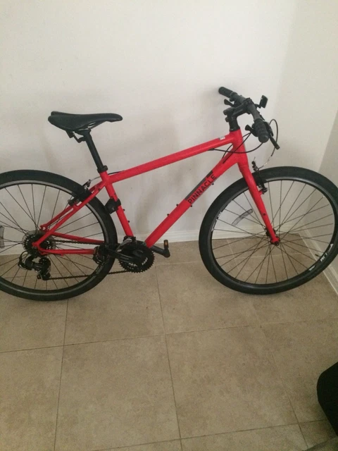 PINNACLE LITHIUM Hybrid 2017 Medium Size Red Evans Cycles Disc