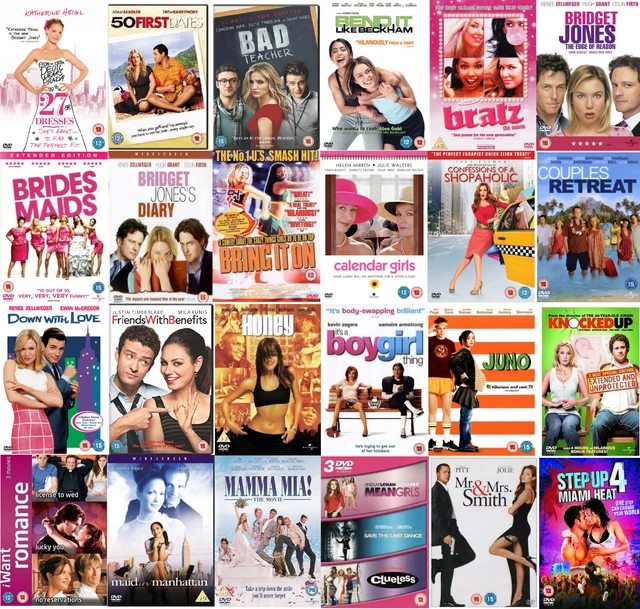 Various Titles Romantic Comedy ROM COM Romance DVD Bundle    BUY 3 Get 2 FREE