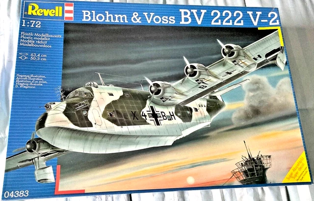 Blohm &Voss BV-222,V-2 6 Engine Flying Boat- SEALED- !/72nd- Kit# 04383- Read On