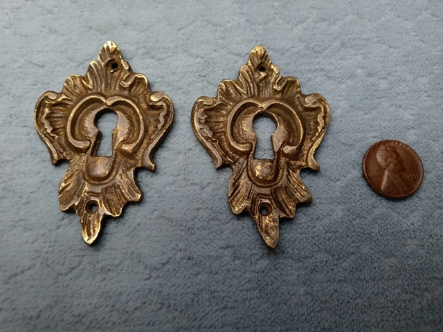Keyhole Escutcheons French Brass