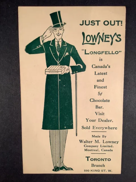 Lowney's 1930’s Longfello Chocolate Bar, Curling Score & Cocoa Canadian Cards