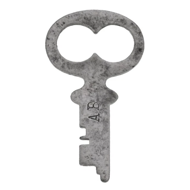 VINTAGE KEY EAGLE LOCK Co. STEAMER TRUNK Key Code AB ref.k490 £15