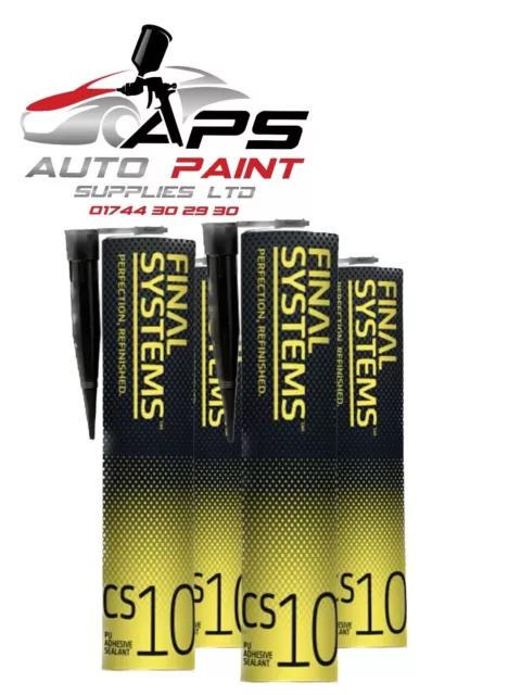 x4 Polyurethan PU Auto Karosserie Naht Versiegelung Kleber schwarz NICHT Upol Tigerseal