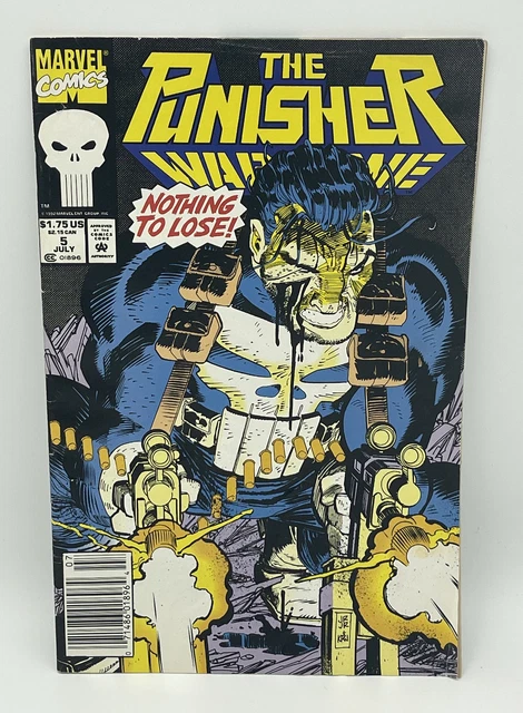 MARVEL COMICS THE PUNISHER War Zone Nothing To Lose!  #5 July 1992 C3