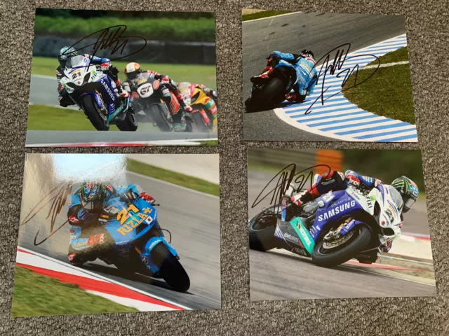 4x signed John Hopkins prints - Approx. 8x10” - BSB / MotoGP