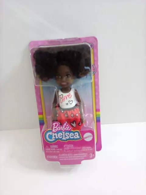 Barbie Chelsea Aa Girl Doll In Love & Hearts Skirt Set