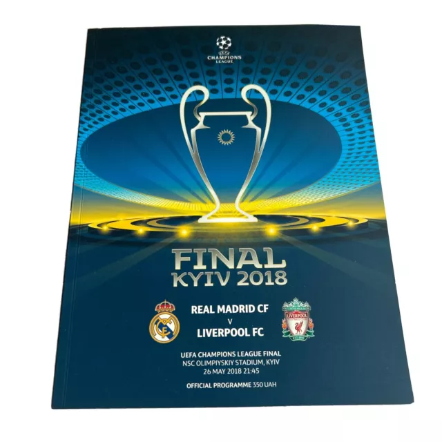 Real Madrid Vs Liverpool Kyiv 2018 Official Programme