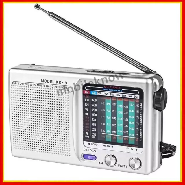 1X(Tragbares AM / FM / SW Radio für Den Innen-, AußEn- und fall Bereich Radi