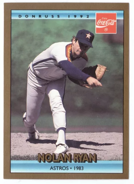 1992 Donruss Coca-Cola Nolan Ryan Baseball #17 Nolan Ryan Houston Astros
