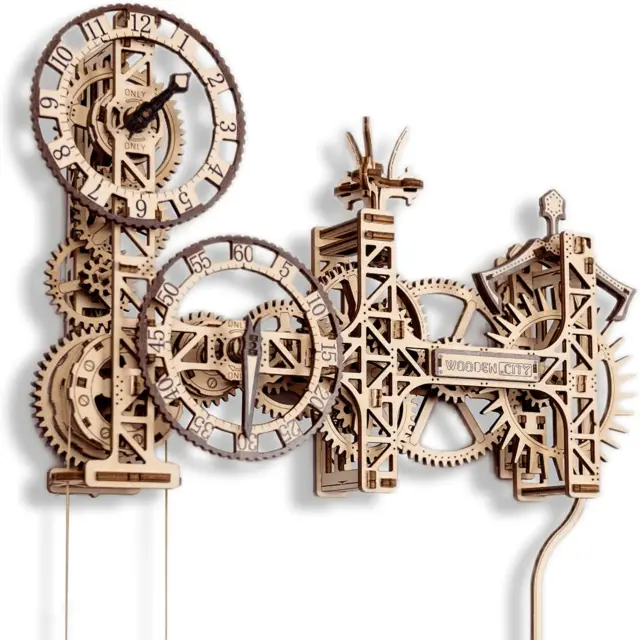 WOODEN.CITY Steampunk Mechanical Clock Making Kit - Decorative Wall Clocks