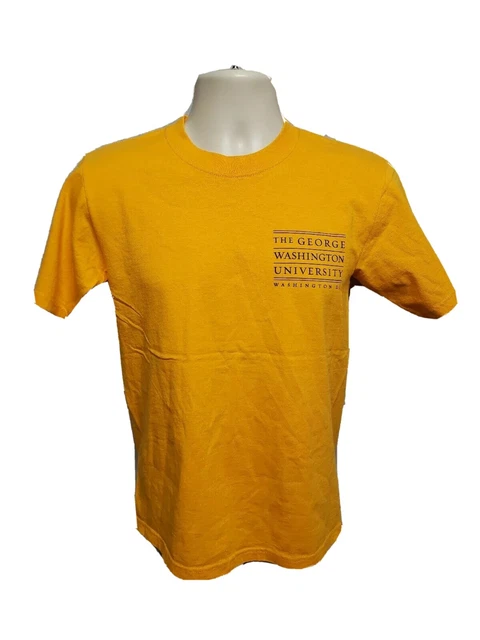 GW The George Washington University Student DC Adult Small Yellow TShirt