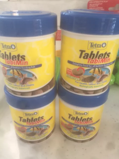 Tetra Tabimin 120 275 1040 Tablets Tabs Fish Food Catfish Loach Bottom  Feeders