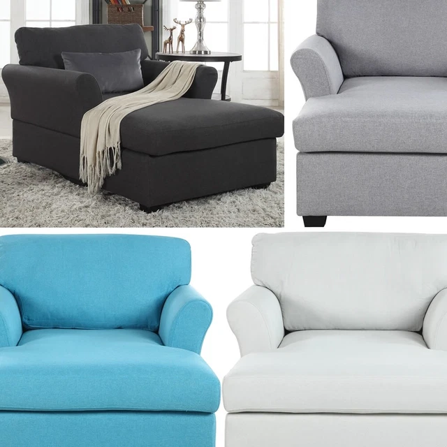 AMAZWI Schaukelstuhl Mit Hocker - Bequemer Sessel Zum Relaxen