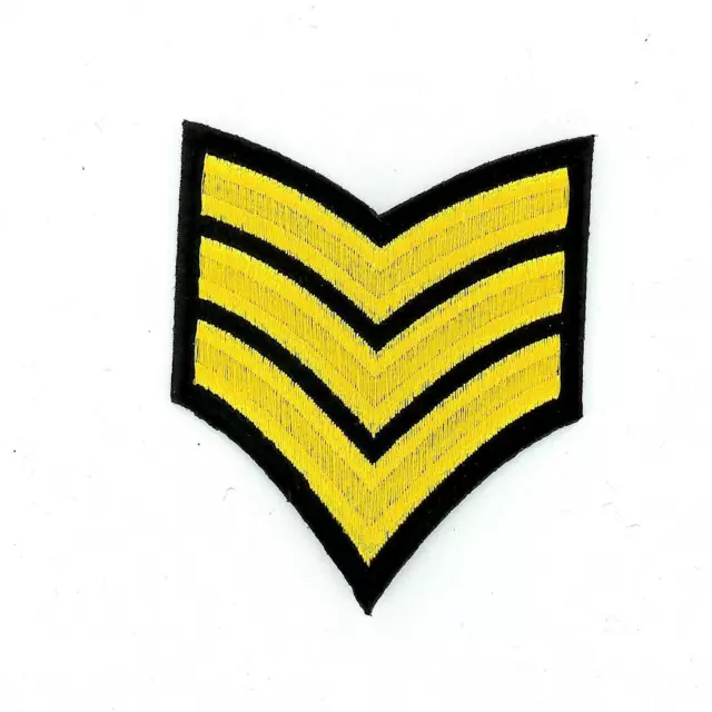 Patch embroidered military army rank stripes chevrons epaulet insignia wings r2