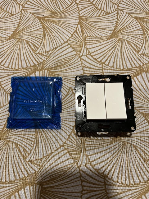 Double Interrupteur Va Et Vient + Bouton Poussoir Arnould Espace Évolution 64014
