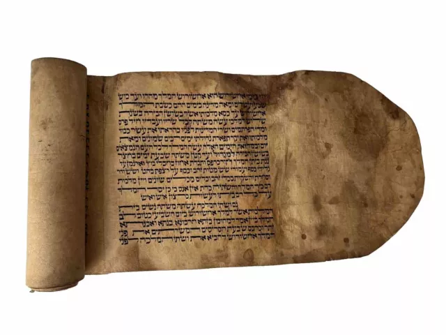Das Buch Esther um 1800 Megillot-Rolle Altes Testament Original Hebräisch; Judaica 2
