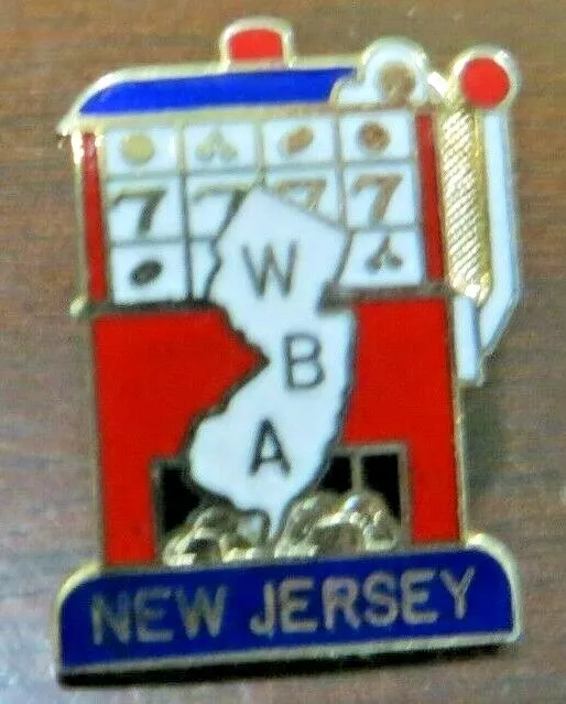 New Jersey W.b.a. Women's Bowling Association.slot Machine Award Souvenir  Pin