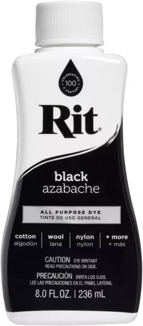 RIT DYE UR820.BLAC Fabric Liquid Dye All-Purpose,Black