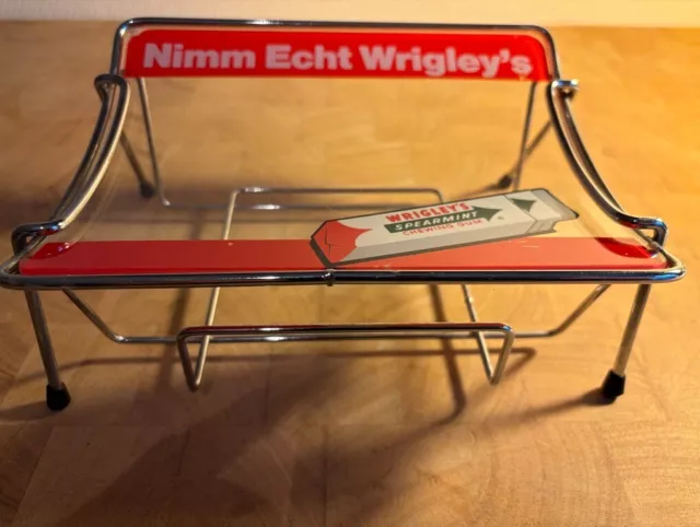 Altes Werbedisplay Kleingeldschale Wrigley´s Spearmint "Nimm Echt Wrigley´s"