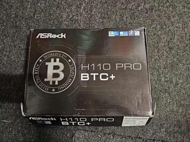ASROCK H110 PRO BTC+ Crypto Mining Motherboard+IntelG4560 cpu+cooler ...