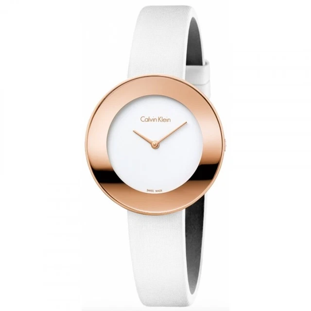 Orologio CALVIN KLEIN donna Chic tempo pelle bianco K7N236K2