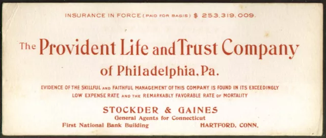 Provident Life Stockder & Gaines Hartford CT blotter