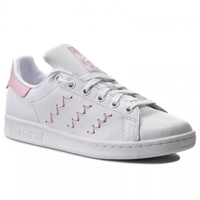 Adidas Women's Stan Smith Trainers / White Woven Pink / Brand New! / RRP £70