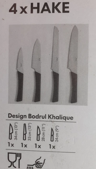 IKEA ASIA FORDUBBLA Messerset – 2-teilig, Grau, Scharfe Küchenmesser Für Den Alltag