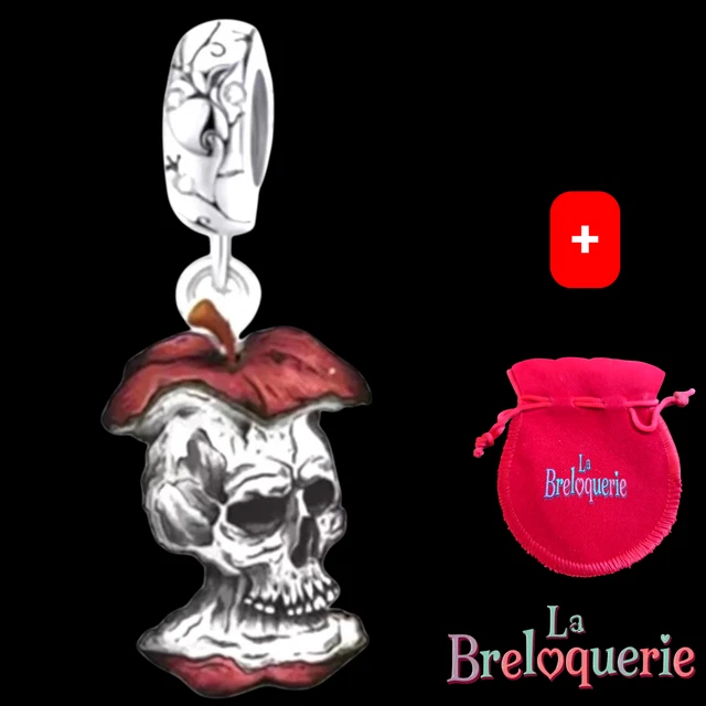 Charm (breloque) Tête De Jack Argenté Avec Zircon - "Je N'entends Rien", Neuf Sans Emballage