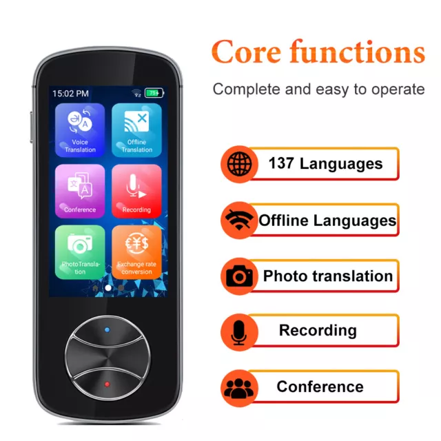 Language Translator Device 137 Languages Two-Way Instant Voice Photo Translation 2