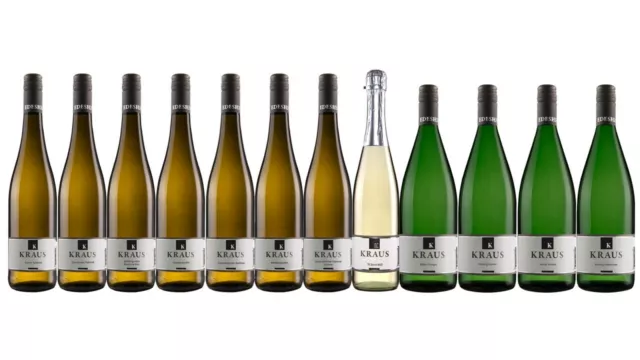 Weingut Karl Kraus: 12 Fl. Probierpaket Weißweinprobe mit Secco Nr. 8