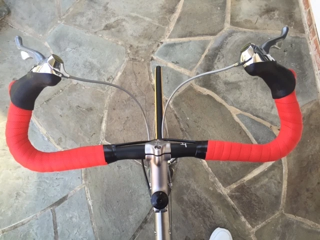 Guidon De Vélo De Route Bullhorn En Alliage D'aluminium - 25.4 Mm - Idéal Longue Distance (Noir)