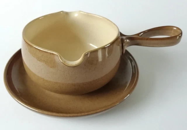 Denby Pampas Gravy Boat and Stand 2