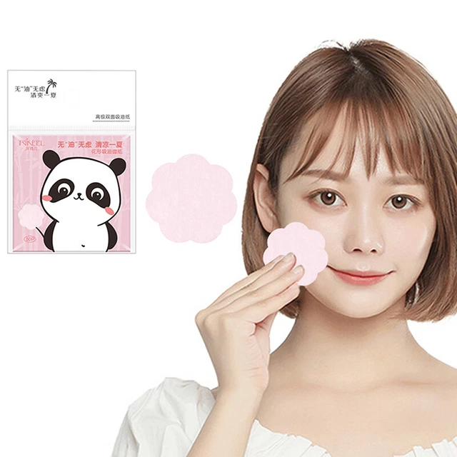 50Pcs Facial Oil Control Papers Wipes Sheets Absorbing Face Cleaning Paper EI