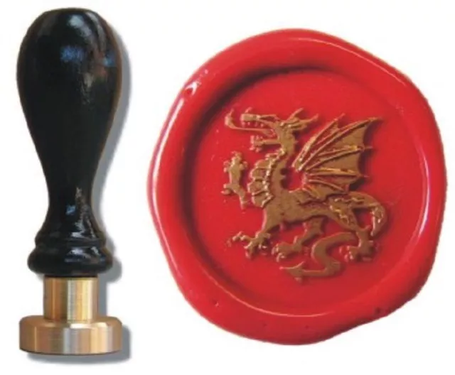 Udig Siegel Stempel Petschaft Drachen Nr. III 24 mm Siegelstempel Wachsstempel