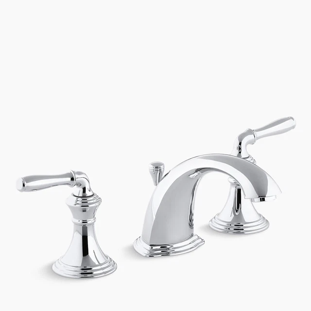 ​KOHLER K-394-4-BN Devonshire Low-Arc Bathroom Faucet, Vibrant Brushed Nickel