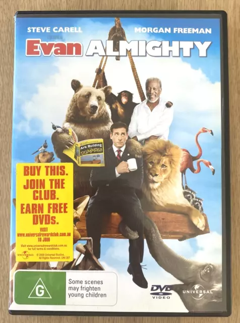EVAN ALMIGHTY DVD 2007 Steve Carell Morgan Freeman Noah's Ark Movie ...