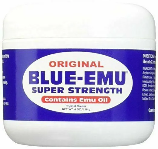Blue-Emu Super Strength Emu Oil  minor arthritis muscle, joint relief  Exp:1/24+