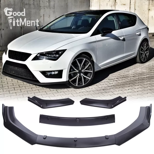 Frontspoilerlippe Frontlippe Spoilerlippe Matt-schwarz Für Seat Leon Mk3 5F