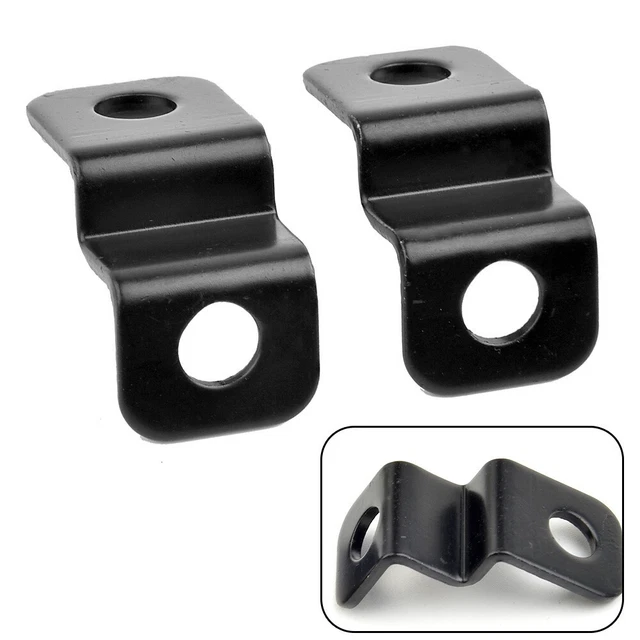 2* Black LED Mini Motorcycle / Bicycle Turn Signal Indicator Lights Bracket