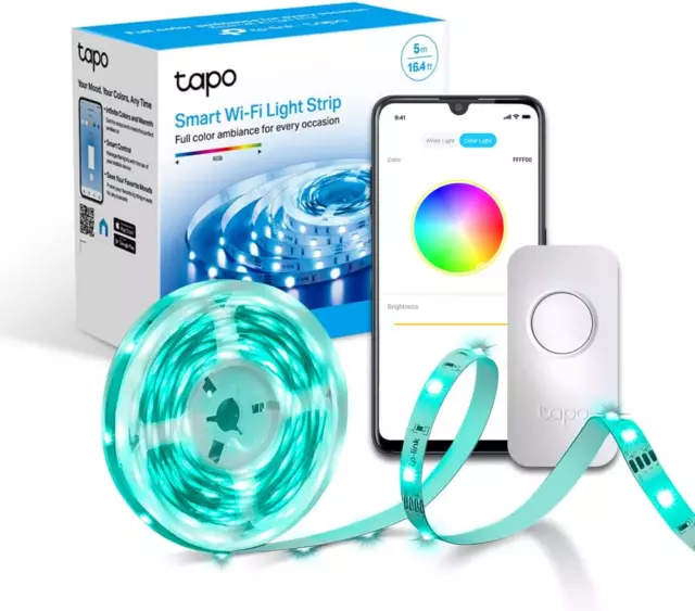 Tp-Link Tapo L900-5 Striscia LED Smart Wi-Fi 5M, Controllo Vocale Compatibile Co