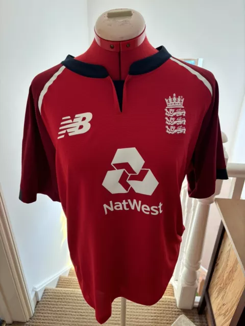 OFFICIAL ENGLAND NEW Balance Cricket Shirt Size M 13.00 PicClick UK
