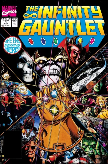 " THE INFINITY GAUNTLET #1 COMIC BOOK COVER " POSTER - No.1