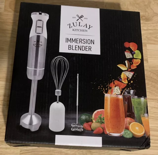 Zulay Kitchen Immersion Blender Handheld Mixer Kitchen Appliance