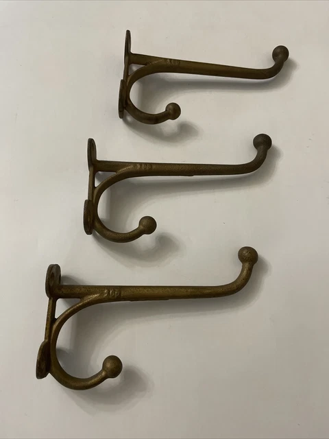 AQ/VTG Cast Iron Heavy Duty Coat/Hat Hanging Hook-Ball Tip Hall-Stand-Barn
