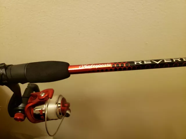 SHAKESPEARE REVERB FISHING SPINNING Rod and Red REEL #RRSP30 $34.91 -  PicClick