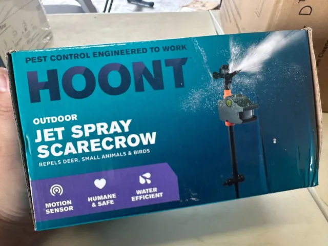 Hoont Outdoor Jet Spray Scarecrow New Open Box Repellent Birds Deer
